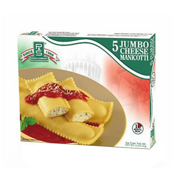 Jumbo Cheese Manicotti - 5 ct – P&S Ravioli Company