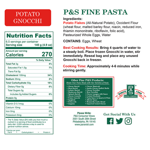 Potato Gnocchi - Family Pack - 2 lb