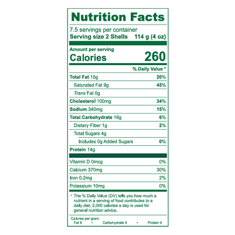 Cheese Stuffed Shells - Family Pack - 2.2 lb
